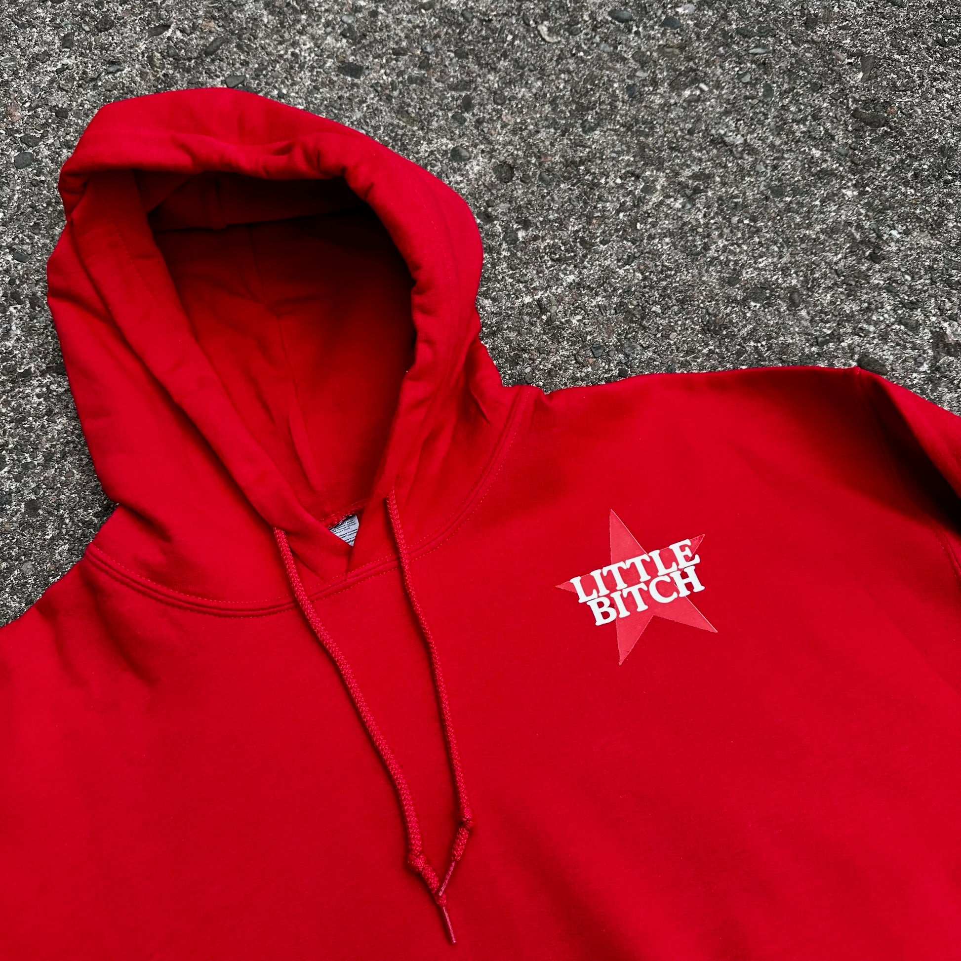 Sample Sale - Little Bitch Red Hoodie - Large - (53)