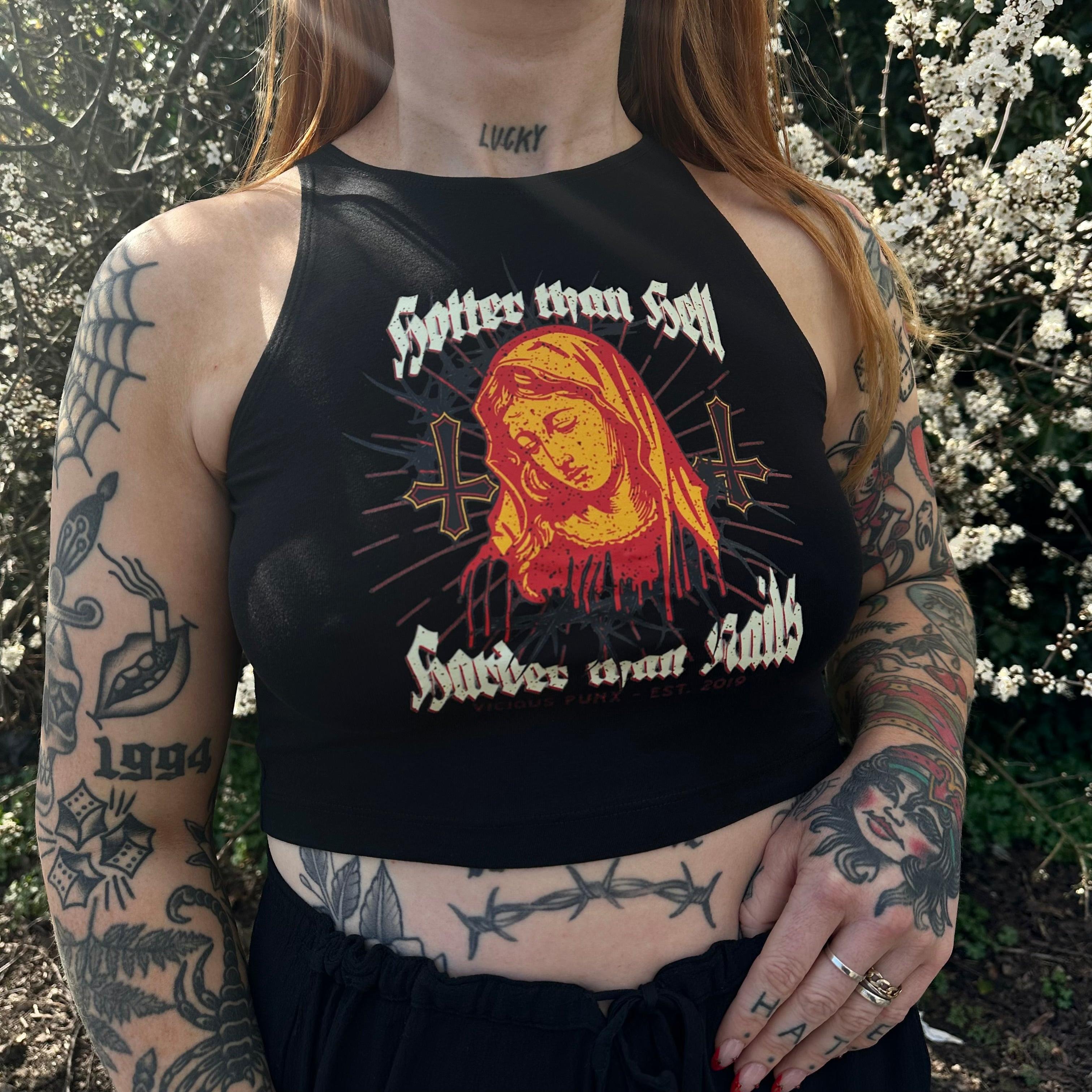 HARD THAN NAILS VEST TOP-Vicious Punx-Vicious Punx
