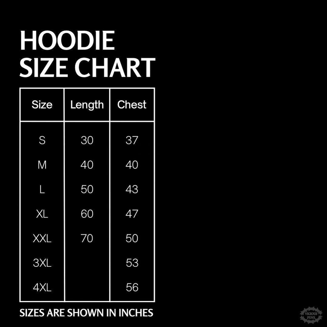 HELLSENT EMBROIDERED HOODIE-Vicious Punx-Vicious Punx