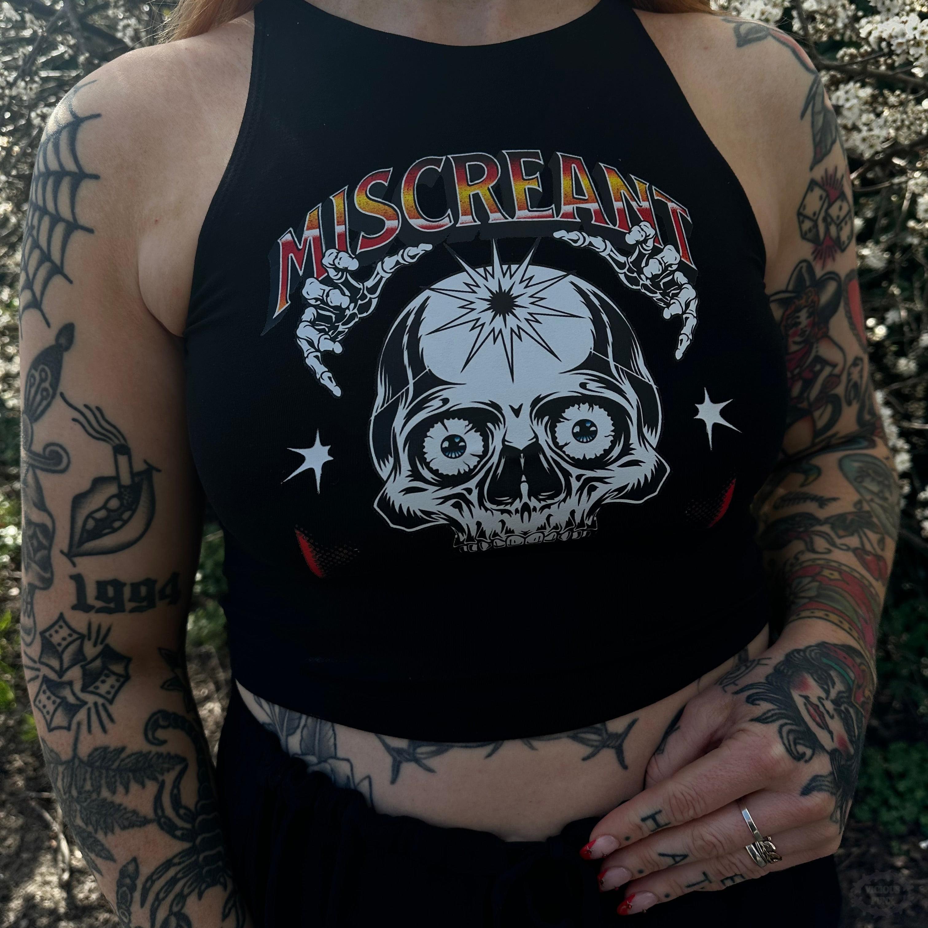 MISCREANT PRINTED VEST TOP-Vicious Punx-Vicious Punx