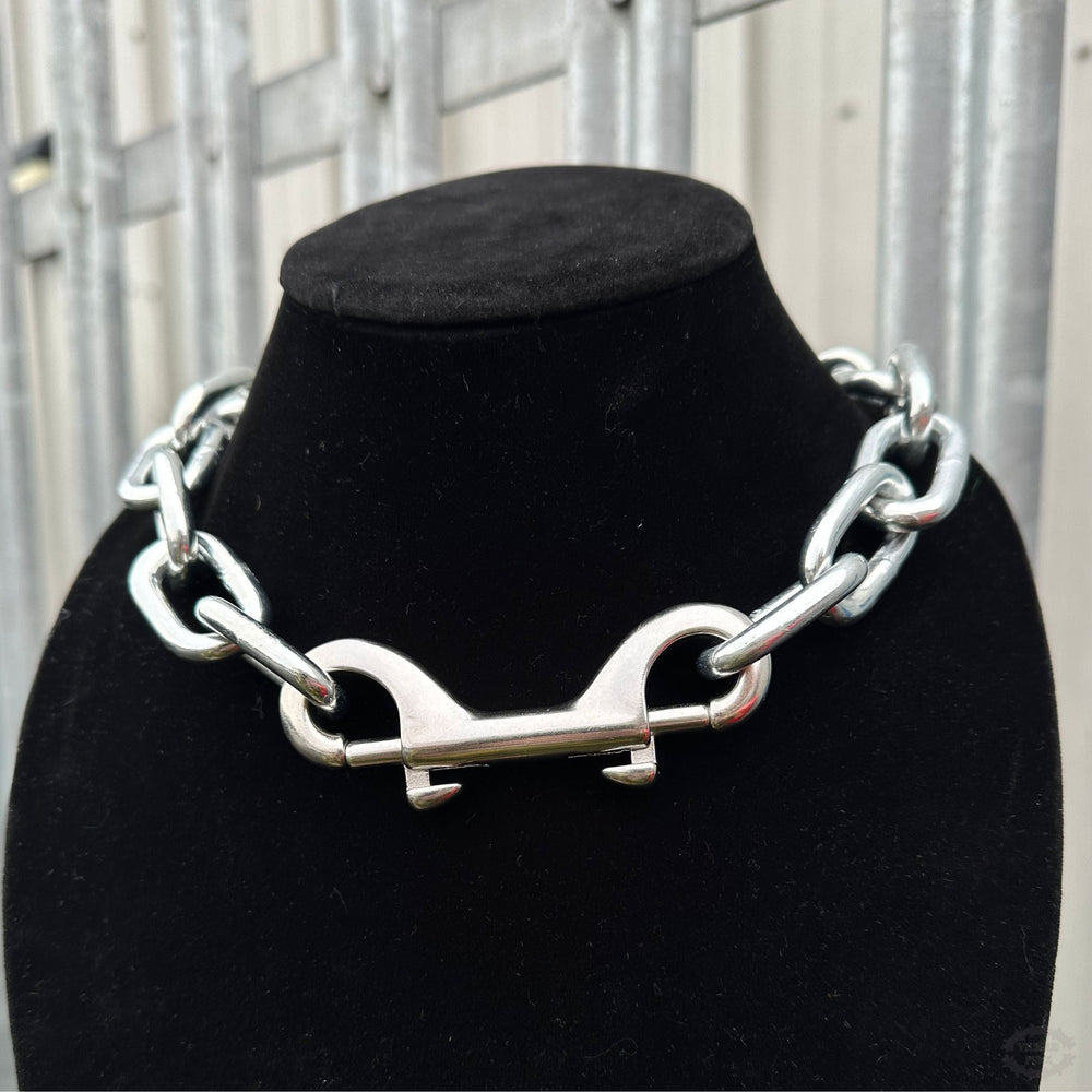 HEAVYWEIGHT DOUBLE CLIP NECKLACE