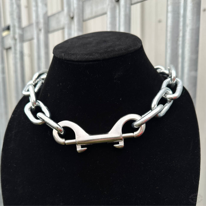 HEAVYWEIGHT DOUBLE CLIP NECKLACE