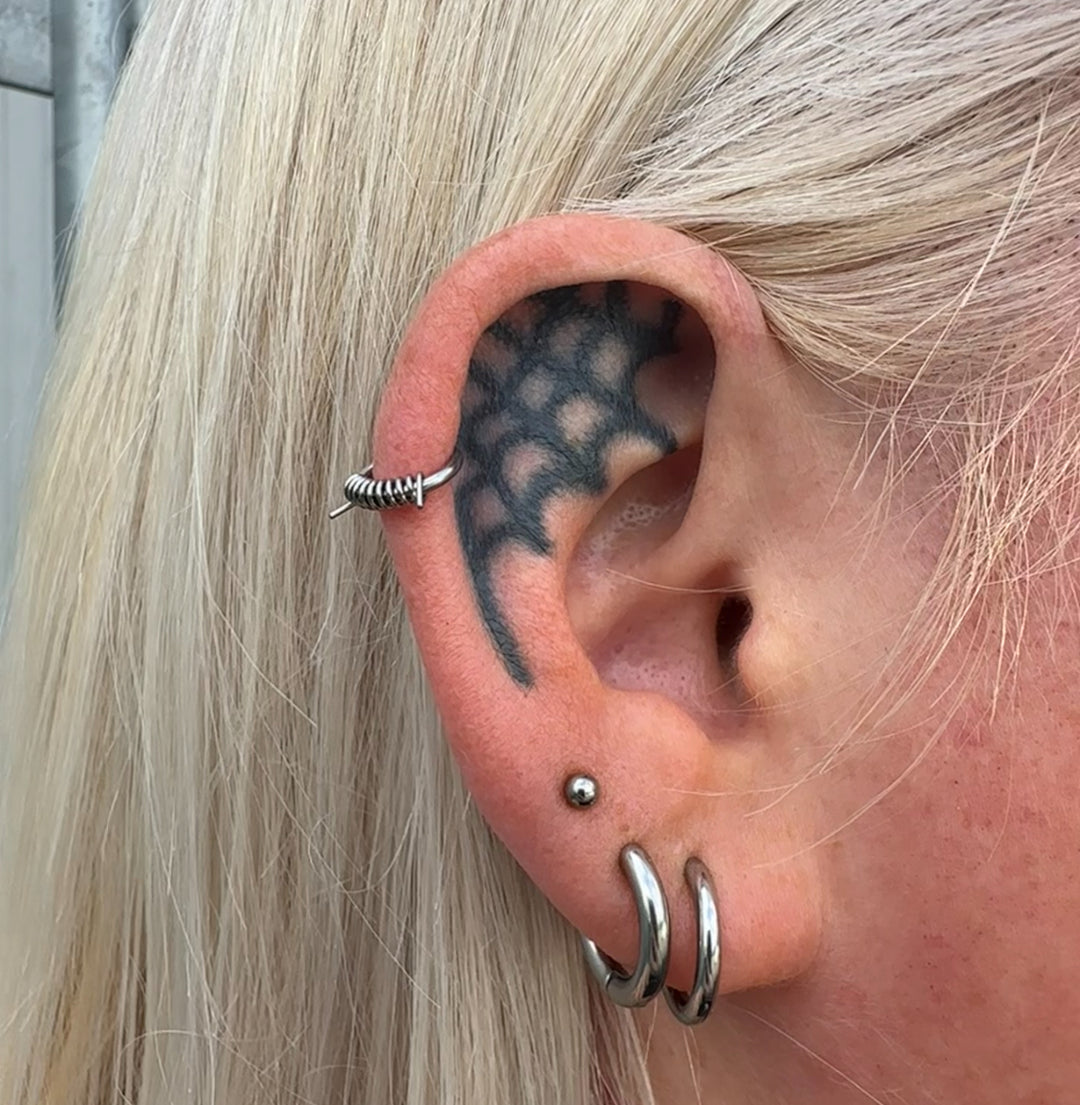 BARBED COIL RING - HELIX/NOSTRIL