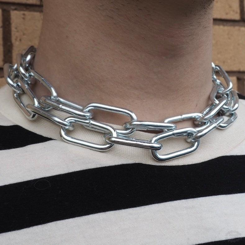 CHUNKY DOUBLE INDUSTRIAL NECKLACE