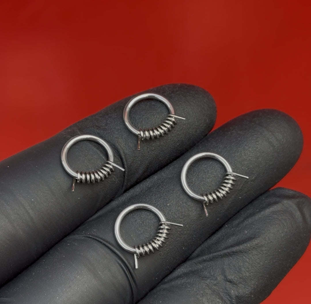 BARBED COIL RING - HELIX/NOSTRIL