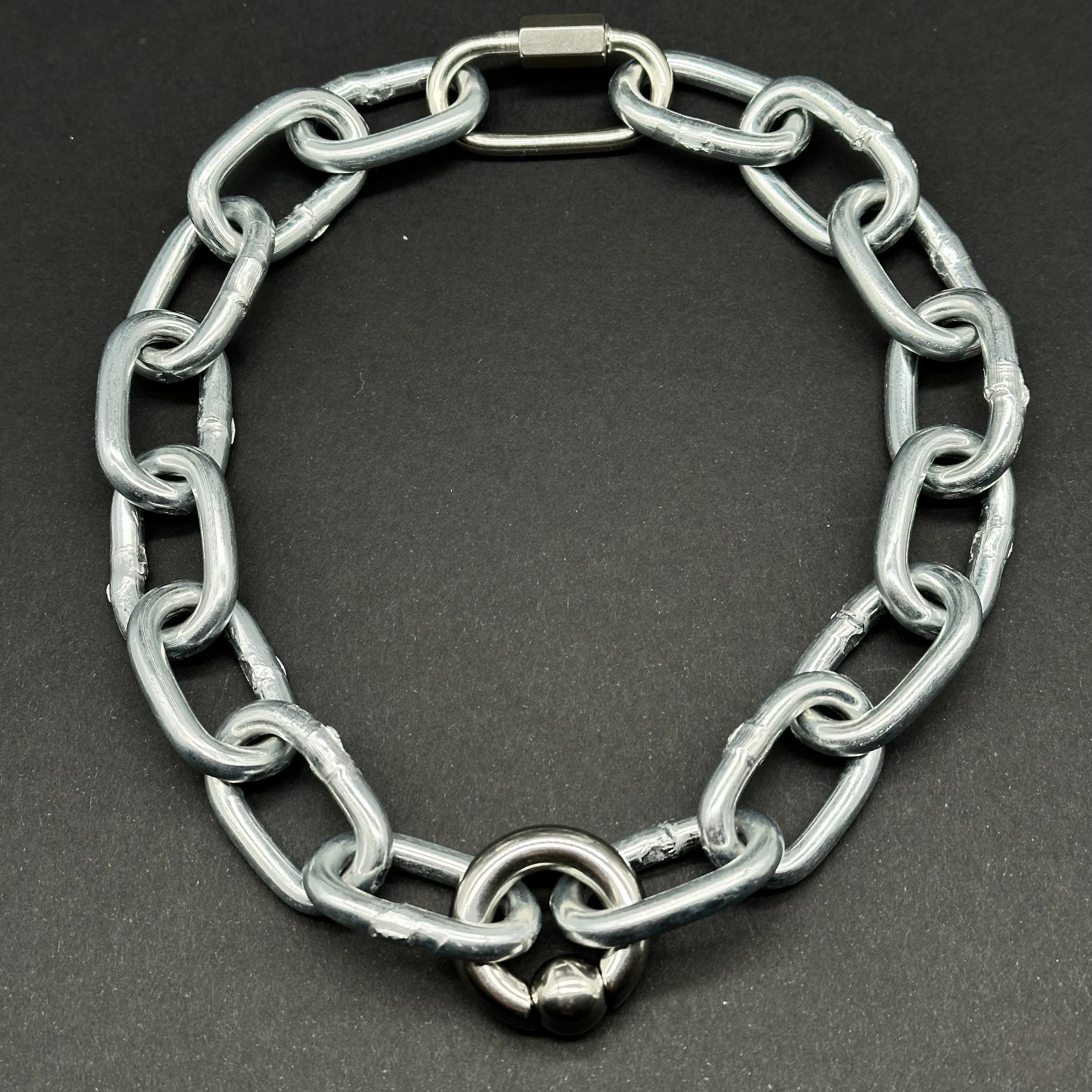 HEAVYWEIGHT BALL CLOSURE CHOKER NECKLACE-Vicious Punx-Vicious Punx