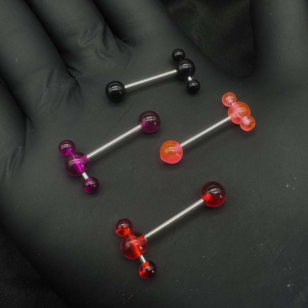 ACRYLIC COLOURED TONGUE TEASER