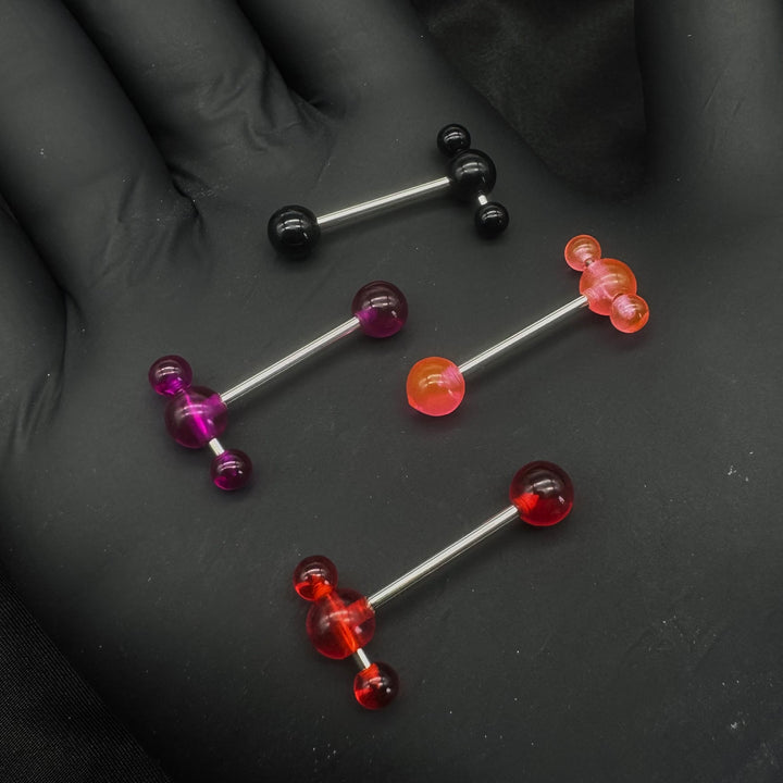 ACRYLIC COLOURED TONGUE TEASER