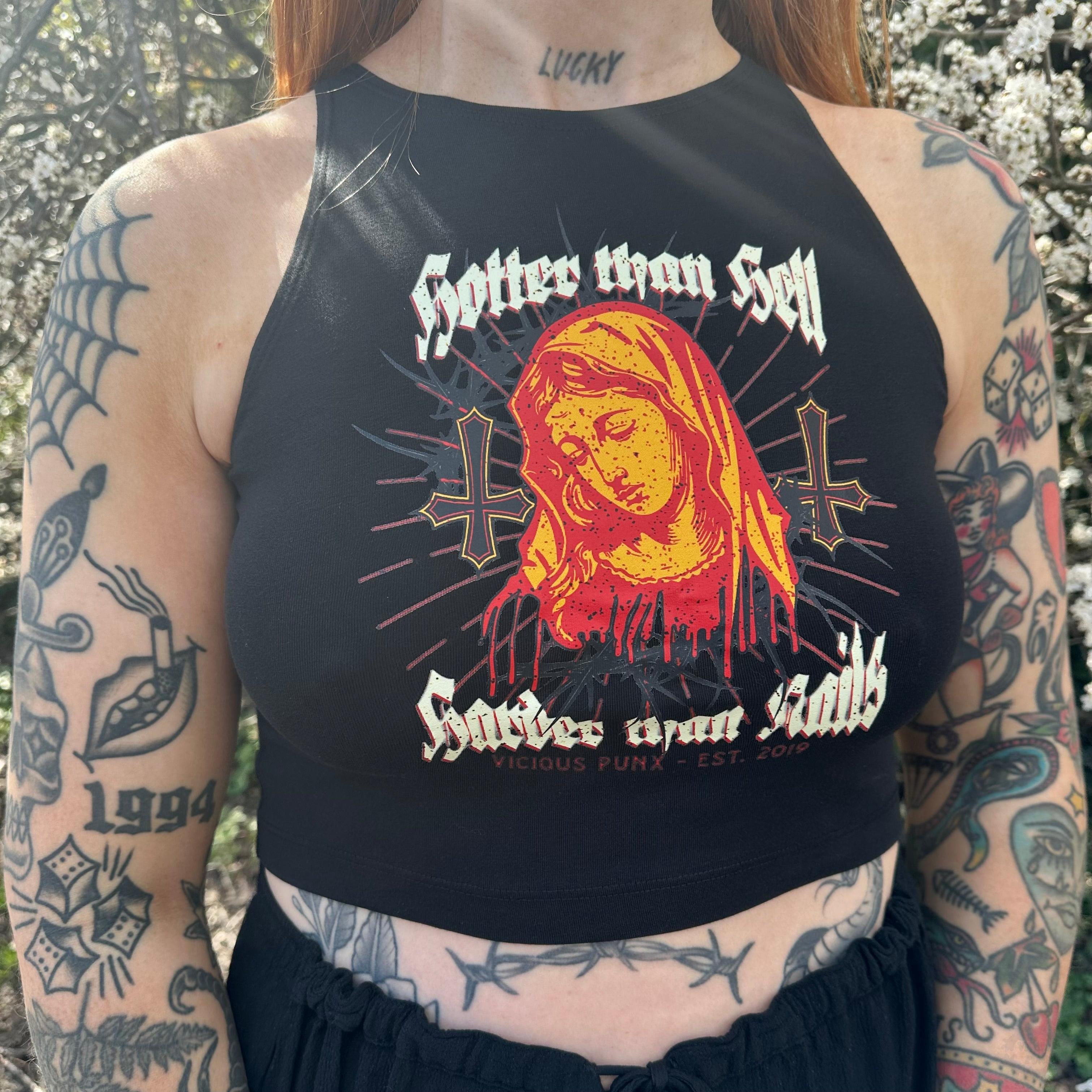 HARD THAN NAILS VEST TOP-Vicious Punx-Vicious Punx