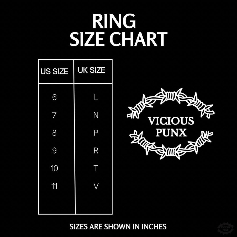 BLACK STAR SPINNER RING-Vicious Punx-Vicious Punx