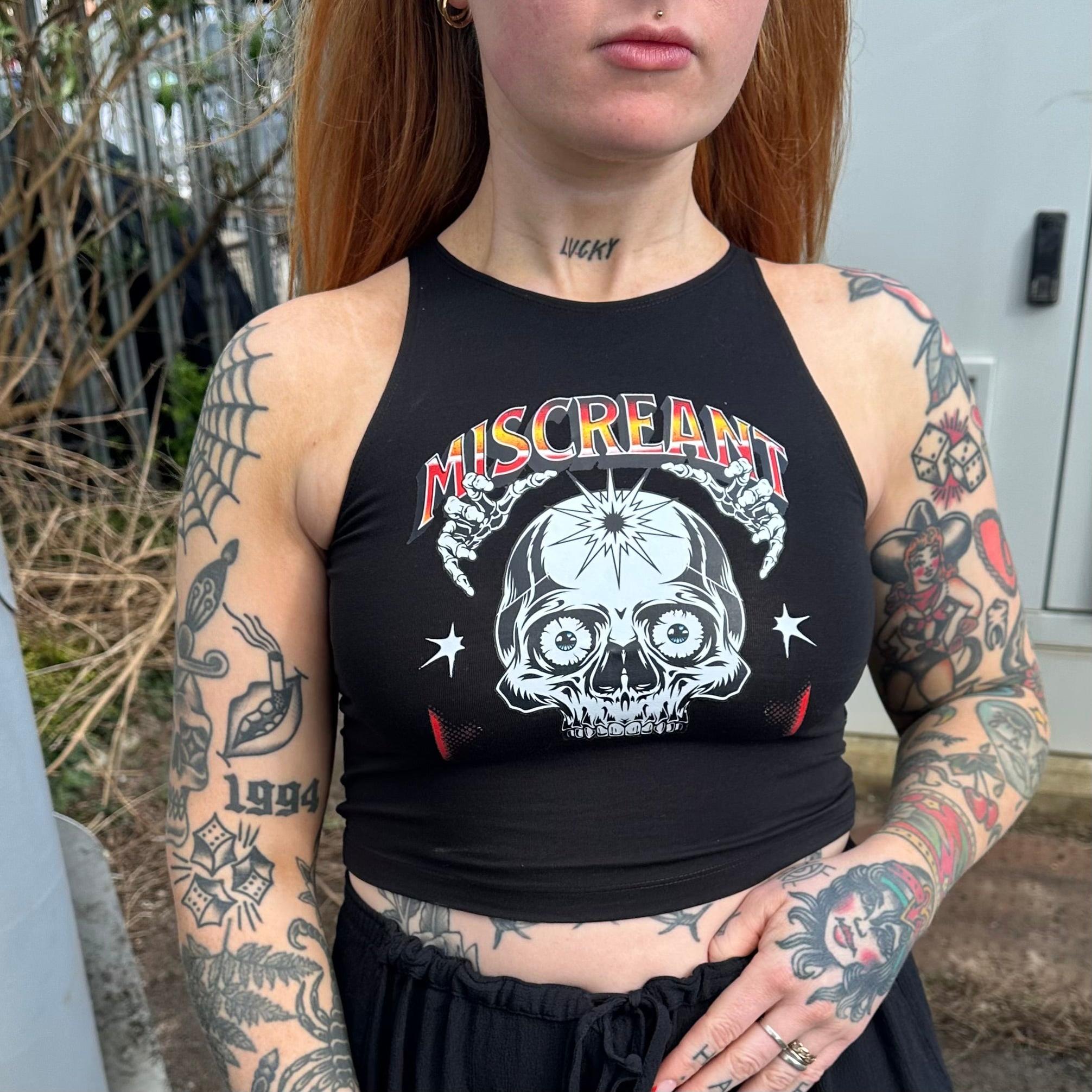 MISCREANT PRINTED VEST TOP-Vicious Punx-Vicious Punx