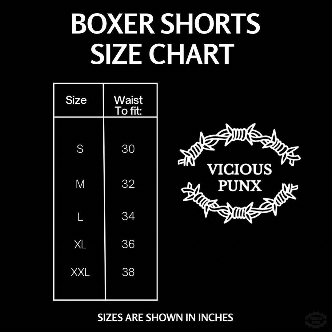 EMBROIDERED SLOGAN BOXER-Vicious Punx-Vicious Punx