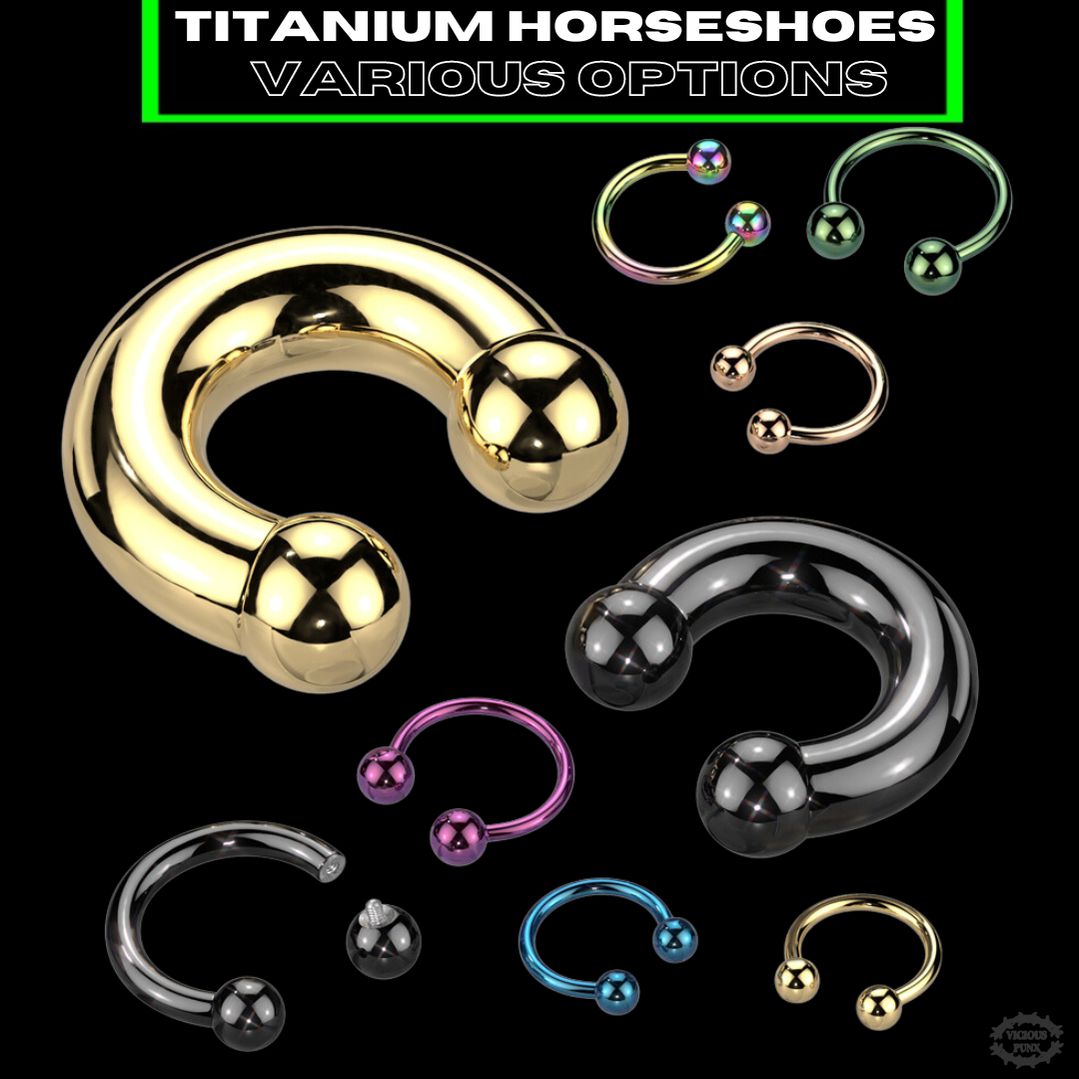 Titanium septum deals horseshoe