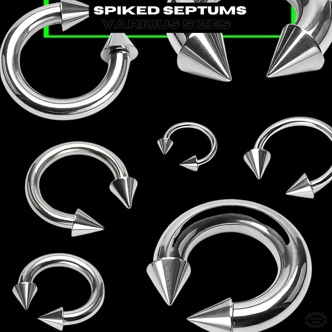 Spiked septum sale piercing