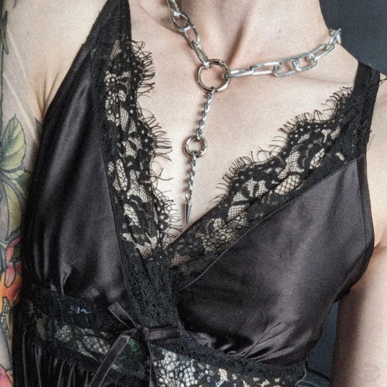 SPIKED O-RING NECKLACE-Vicious Punx-Vicious Punx
