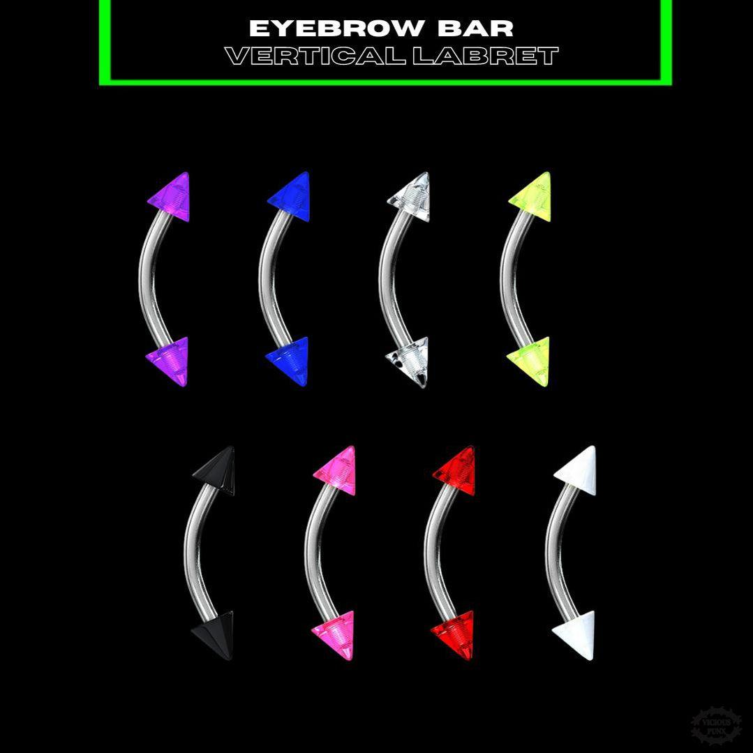 ACRYLIC CONE BARBELLS - VARIOUS COLOURS