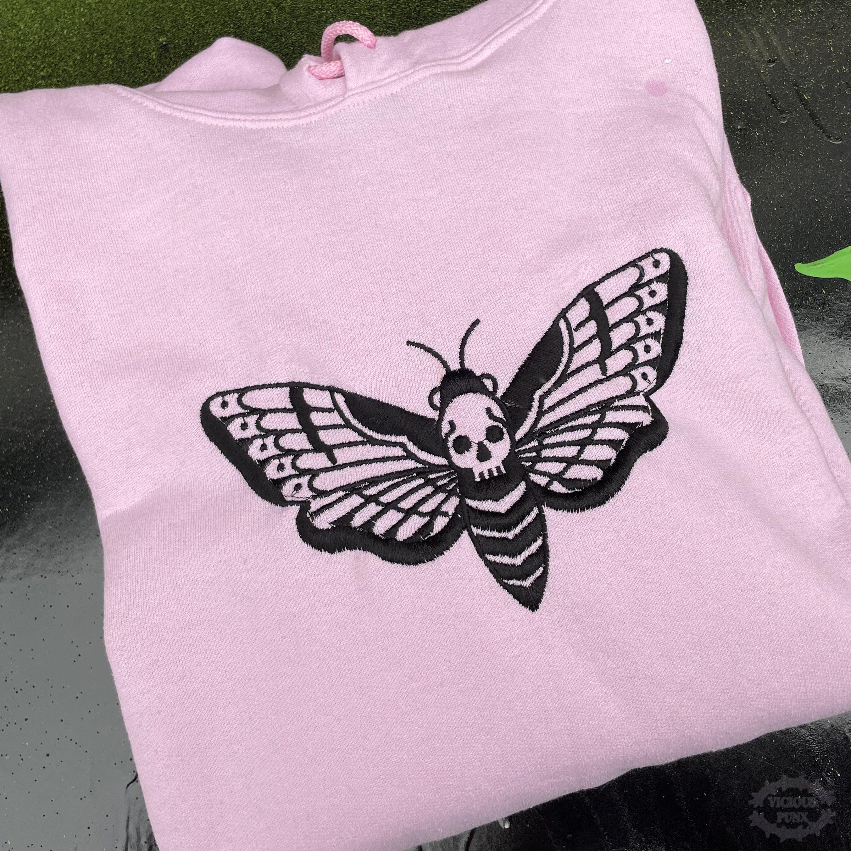 DEATH HEAD MOTH HOODED SWEATSHIRT