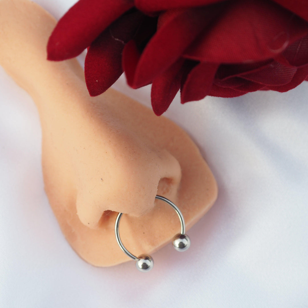 STEEL HORSESHOE SHAPE SEPTUM RING