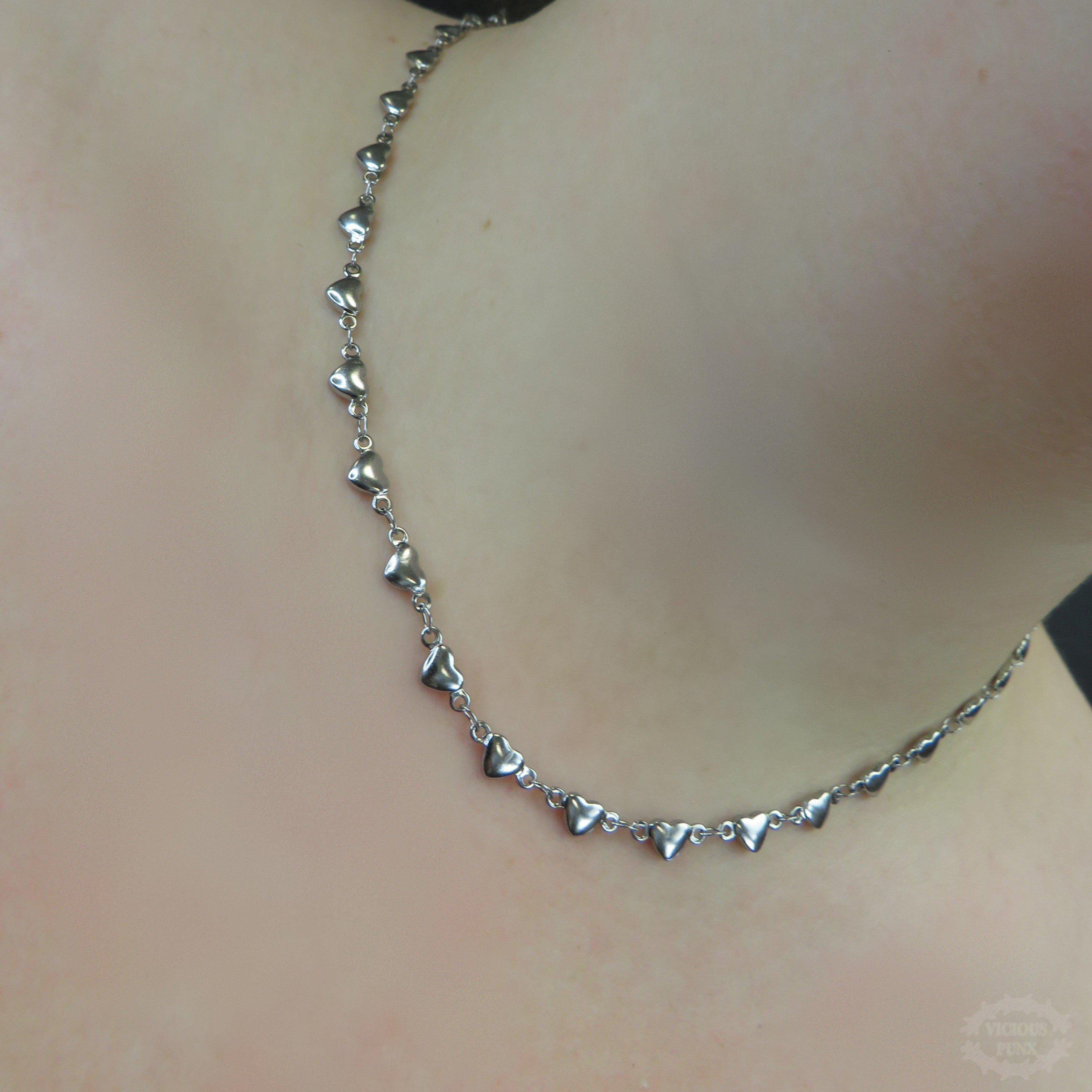 MULTI HEART CONNECTOR NECKLACE-Vicious Punx-Vicious Punx
