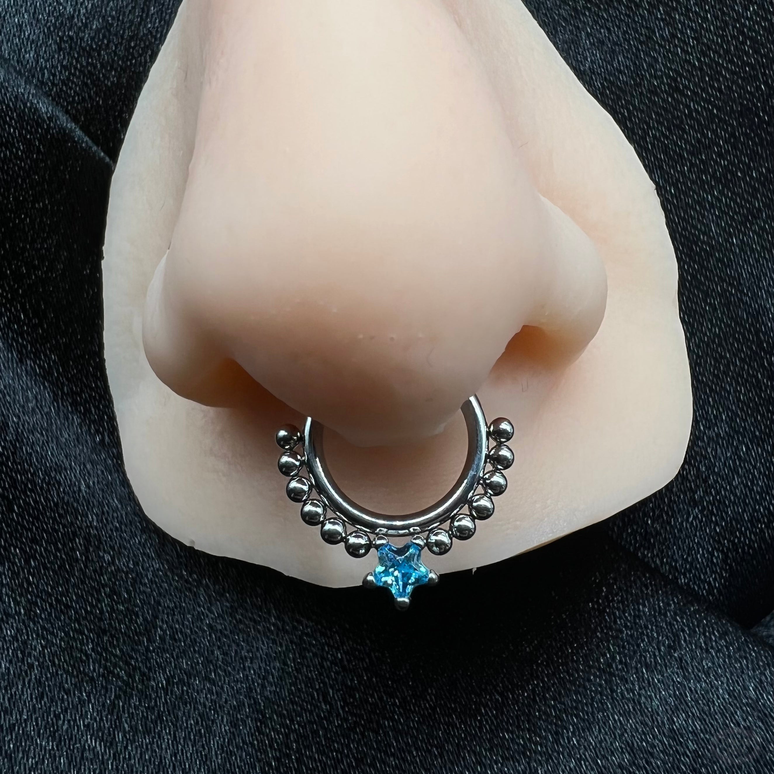 STAR & BEAD CLICKER RING-Vicious Punx-Vicious Punx
