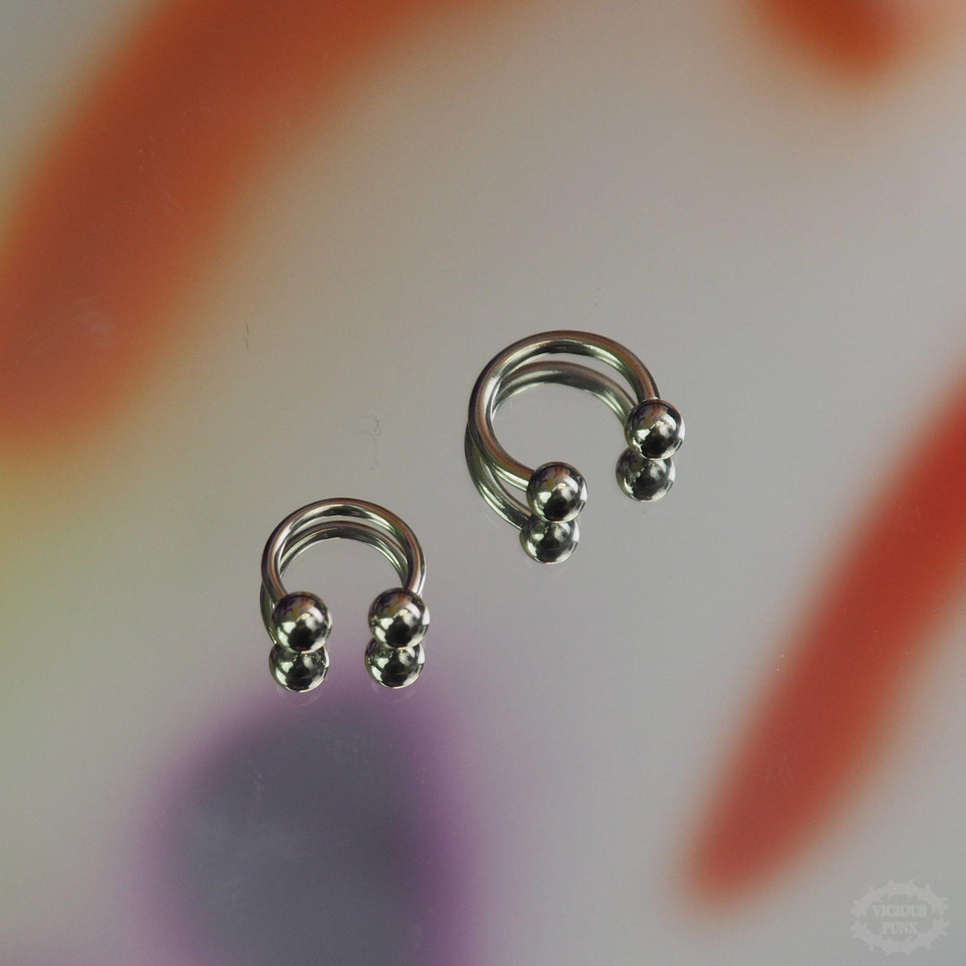 STEEL HORSESHOE SHAPE SEPTUM RING