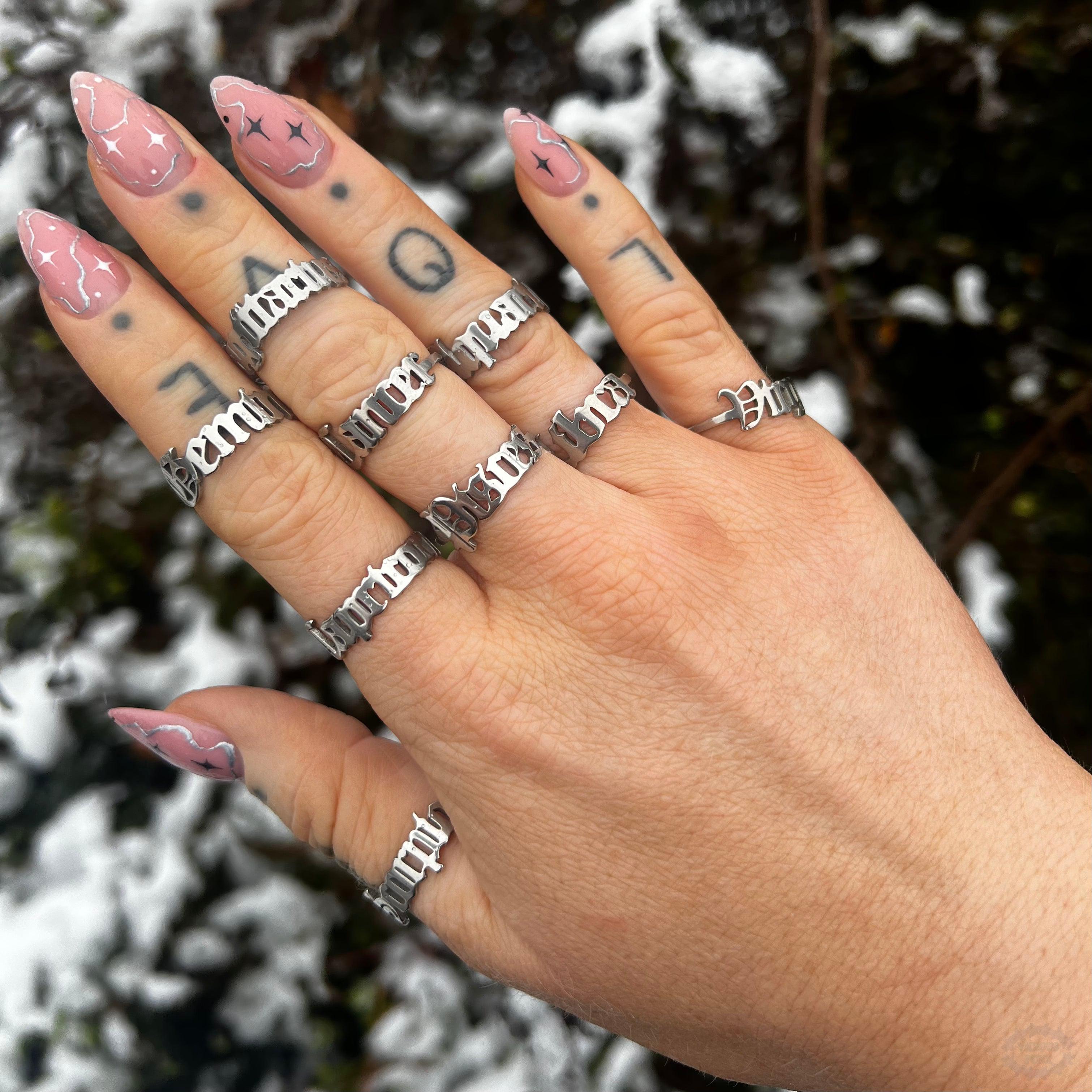 ADJUSTABLE STAR SIGN RING-Vicious Punx-Vicious Punx