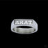 ‘BRAT’ ENGRAVED STAINLESS STEEL RING-Vicious Punx-Vicious Punx