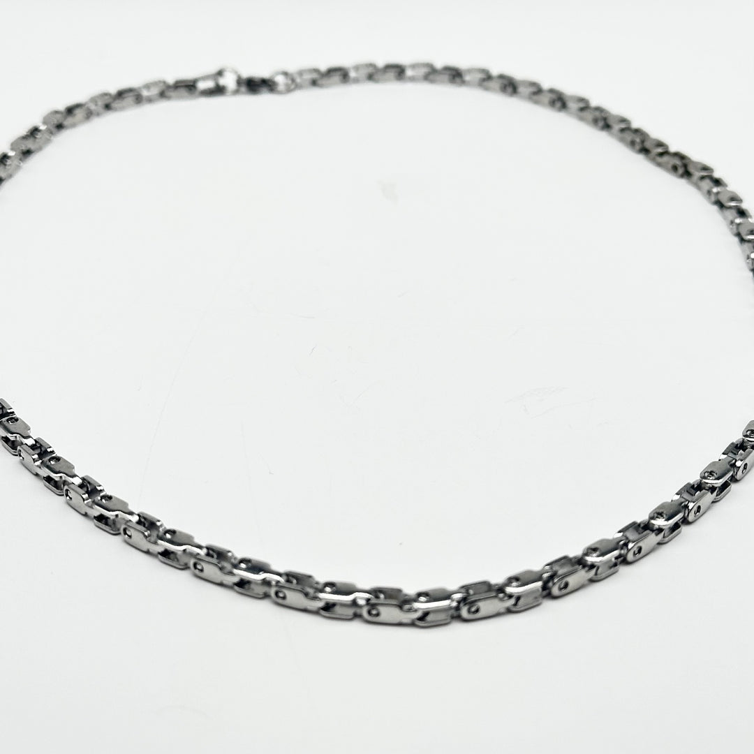 SALE - STAINLESS STEEL BOX NECKLACE