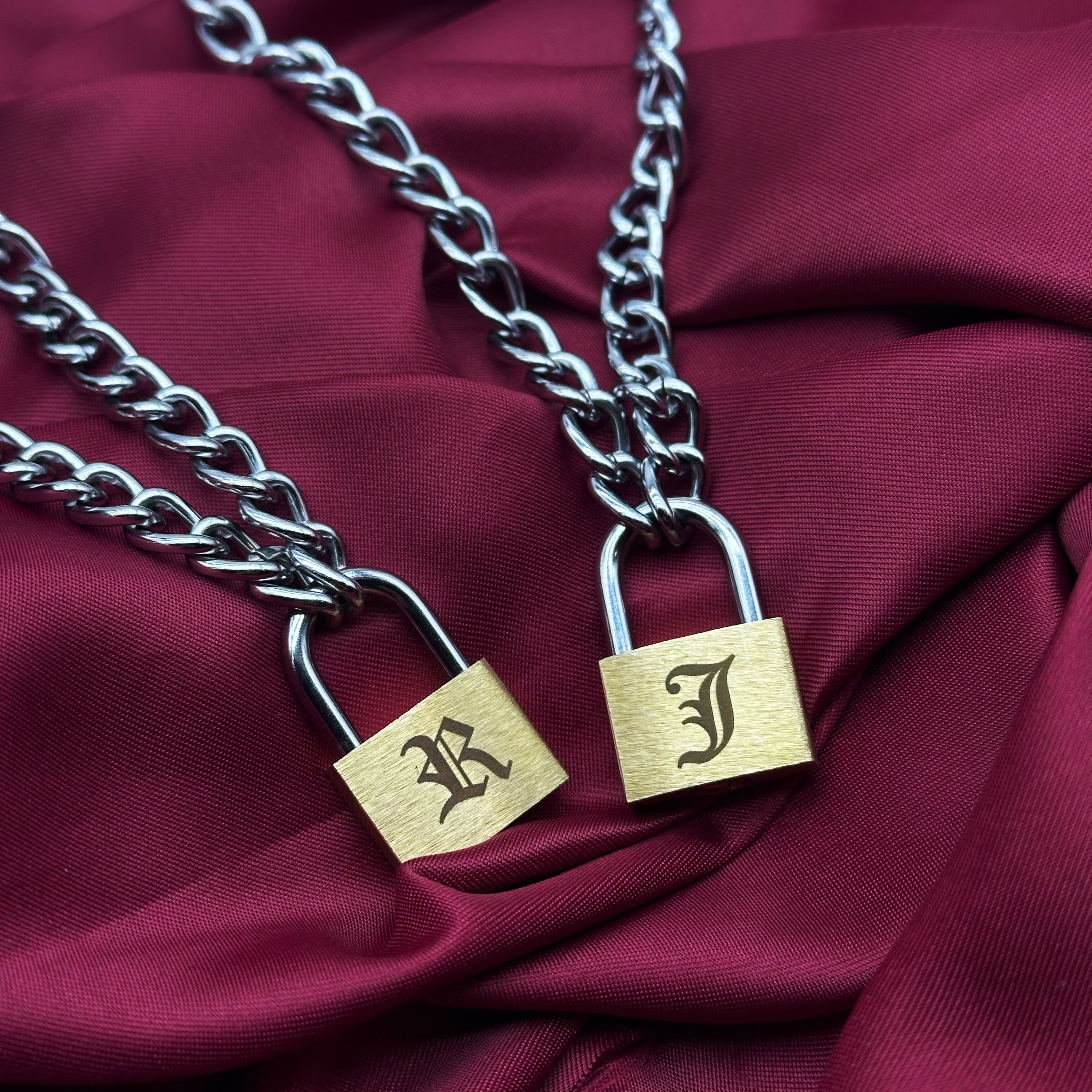 PERSONALISED PADLOCK CHAIN NECKLACE – Vicious Punx
