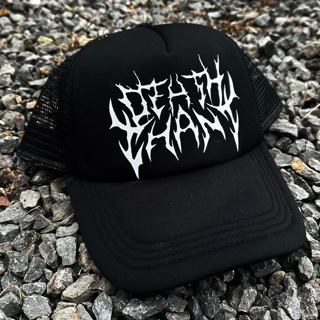 DEATH CHANT PRINTED TRUCKER CAP