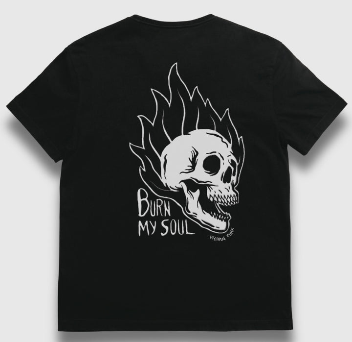 BURN MY SOUL PRINTED T SHIRT