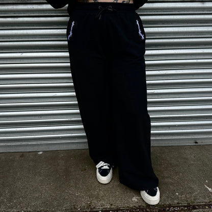 WIDE LEG BARBED WIRE JOGGERS