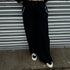 WIDE LEG BARBED WIRE JOGGERS