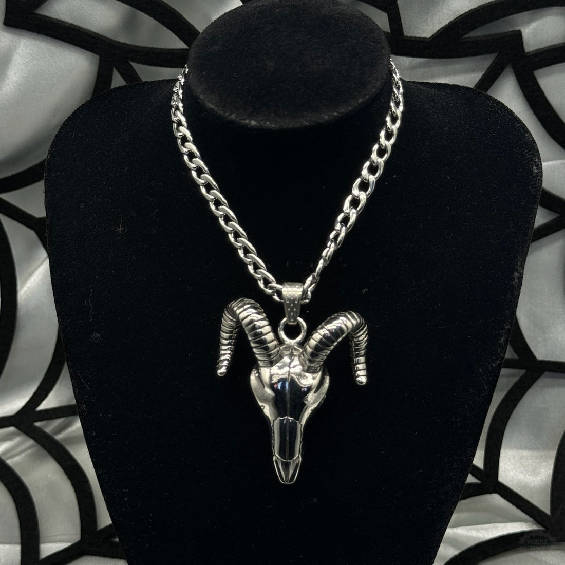 RAMS HEAD CURB NECKLACE-Vicious Punx-Vicious Punx