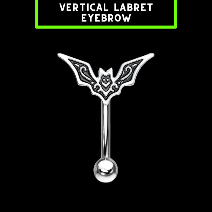CURVED BAT BARBELL - EYEBROW / ROOK / VERTICAL LABRET