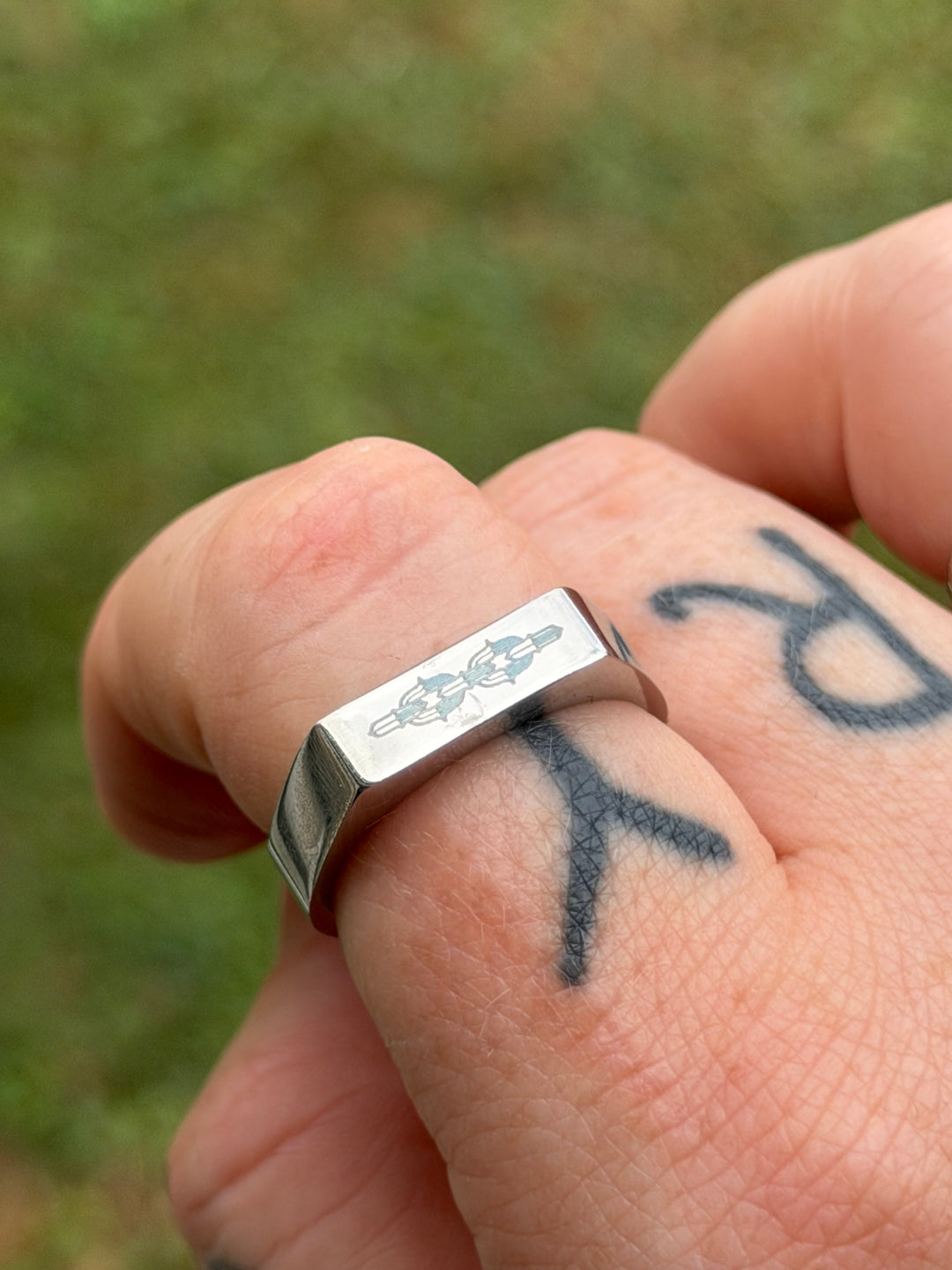 SAMPLE SALE - CHAIN LINK SADDLE RING