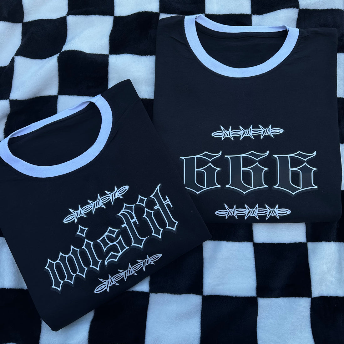 SLOGAN RINGER T-SHIRT