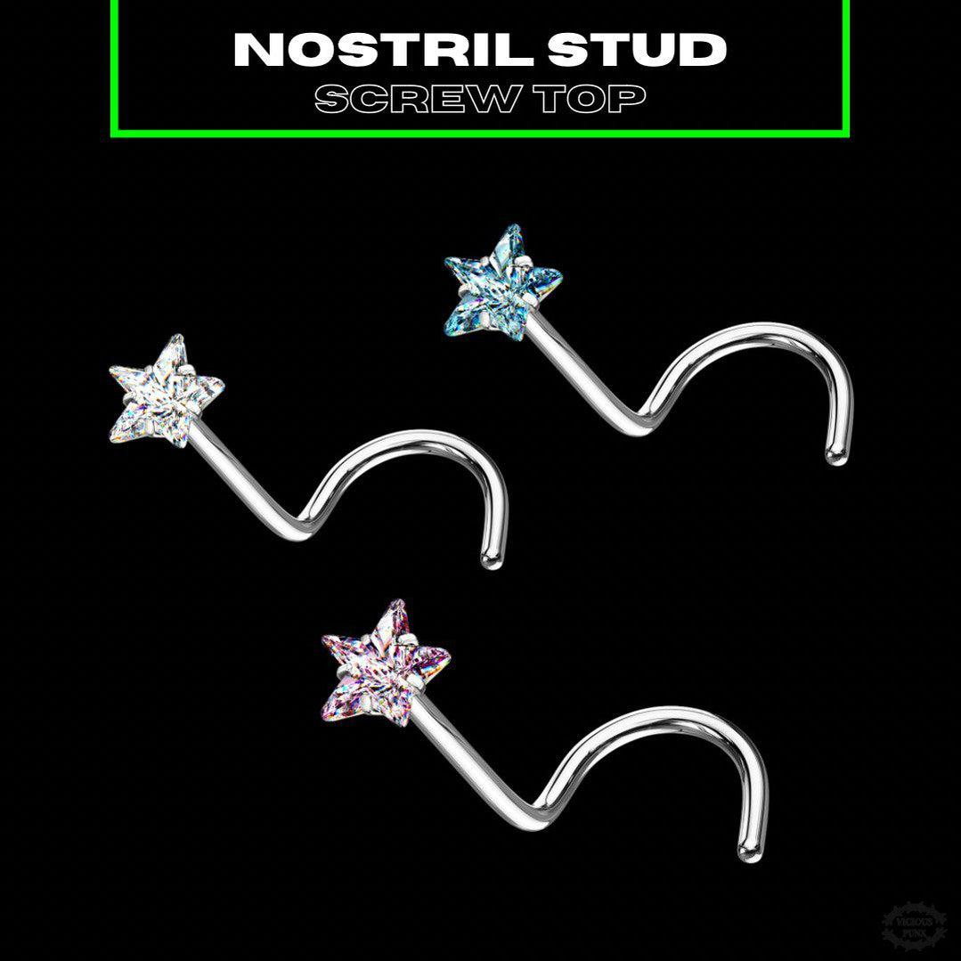 STAR GEM NOSTRIL STUD-Vicious Punx-Vicious Punx