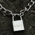 CHUNKY SILVER PADLOCK NECKLACE-Vicious Punx-Vicious Punx