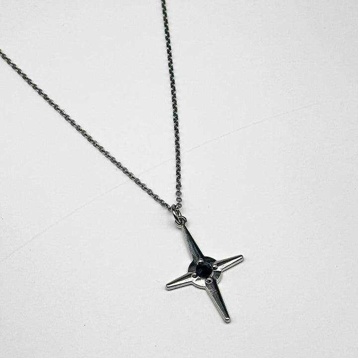 SALE - BLACK GEM STAR NECKLACE