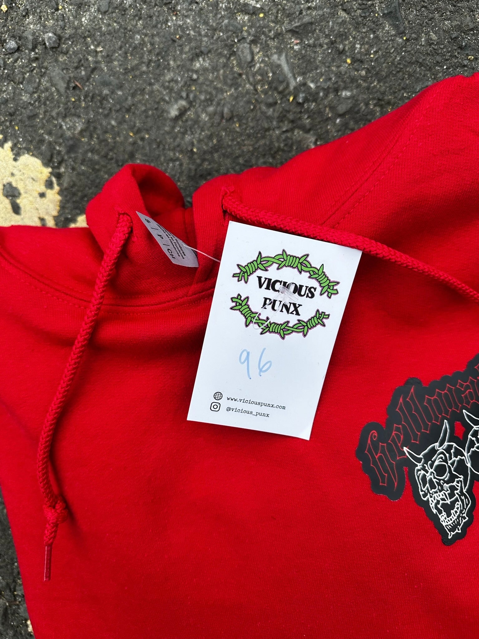Sample Sale - Hellmates Red Hoodie - Medium - (76)