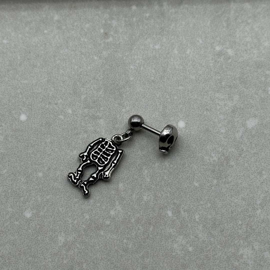 DANGLY SKULL CARTILAGE BAR