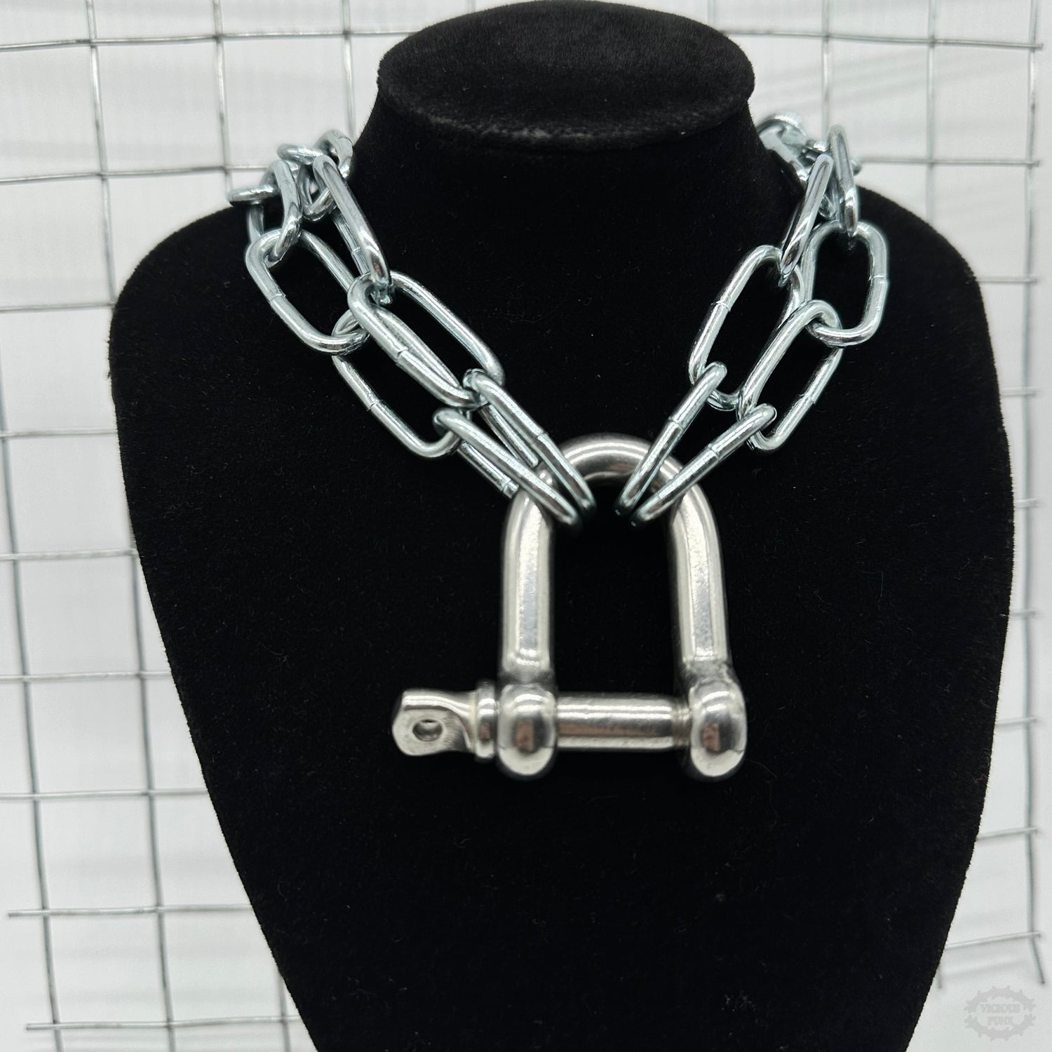 INDUSTRIAL DOUBLE BOLT NECKLACE-Vicious Punx-Vicious Punx