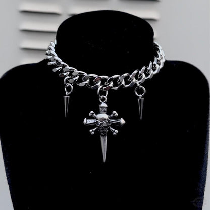 HELLBOUND THICK CURB NECKLACE-Vicious Punx-Vicious Punx