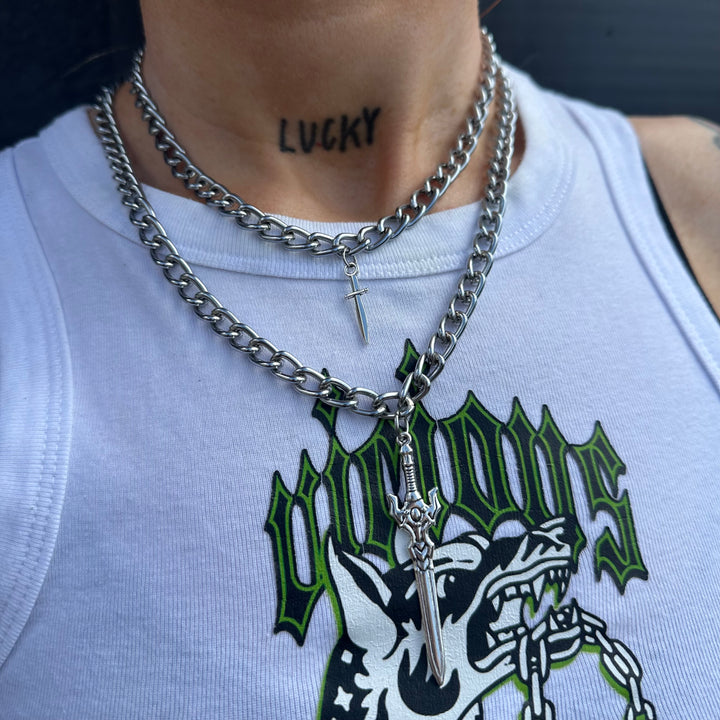 DOUBLE SWORD NECKLACE