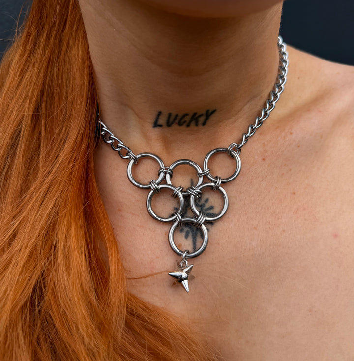 MACE BALL CHAINED NECKLACE