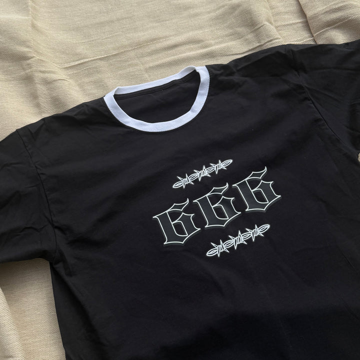 SECONDS SALE - 666 RAGLAN T SHIRT
