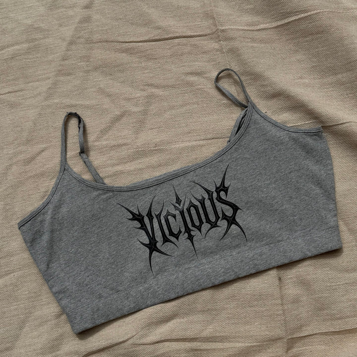SAMPLE SALE - VICIOUS GREY BRALET