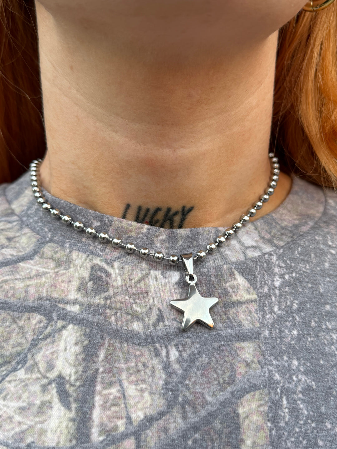 BEADED STAR NECKLACE
