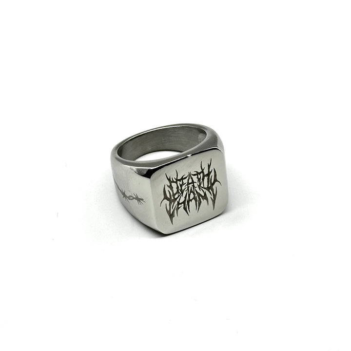 DEATH CHANT ENGRAVED RING